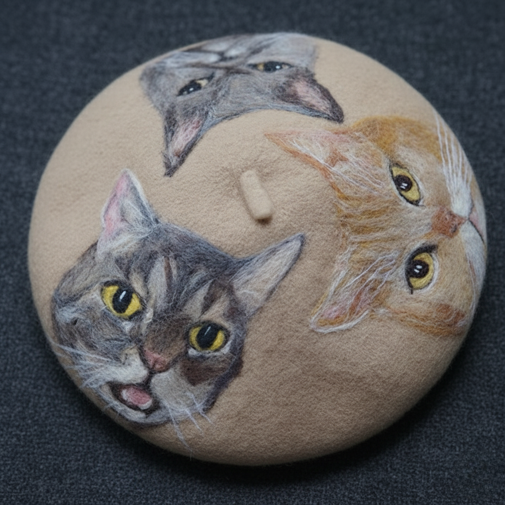 Custom Pet Portrait Beret