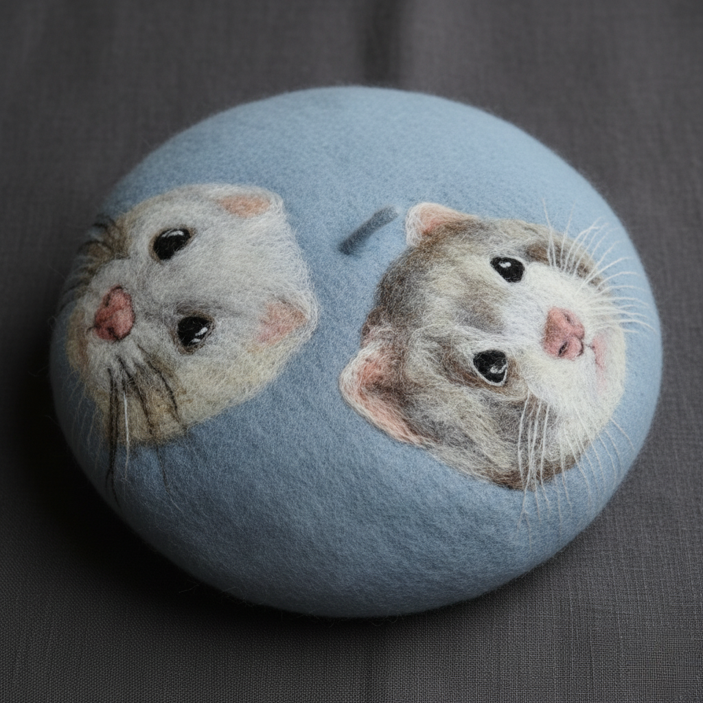 Custom Pet Portrait Beret
